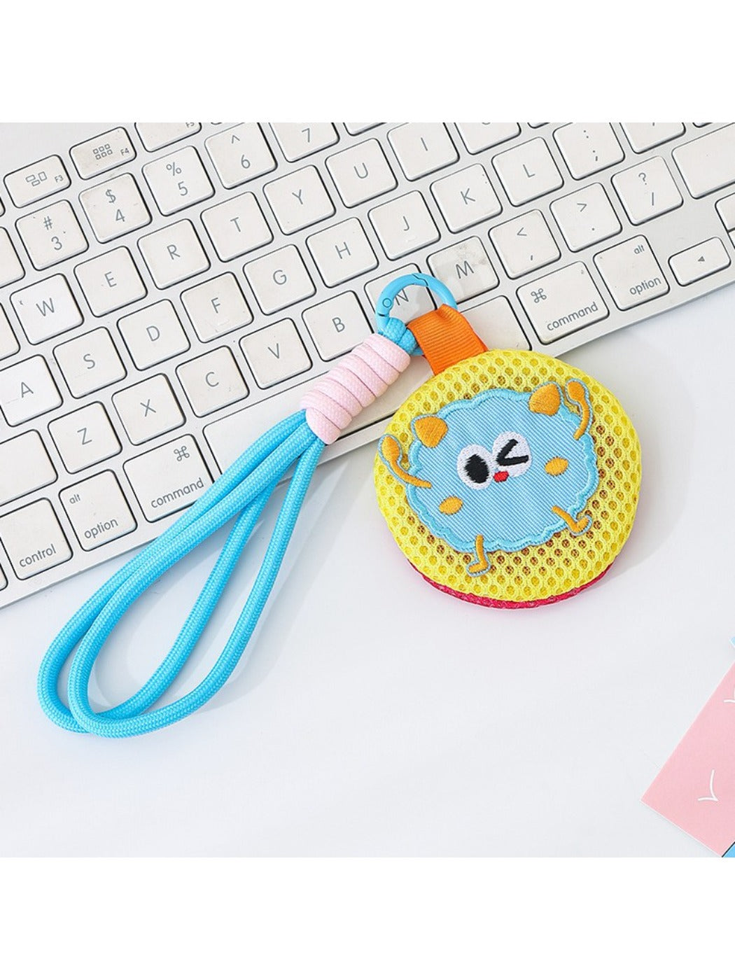 Keypus - Cartoon Color Block Lanyard Keychain