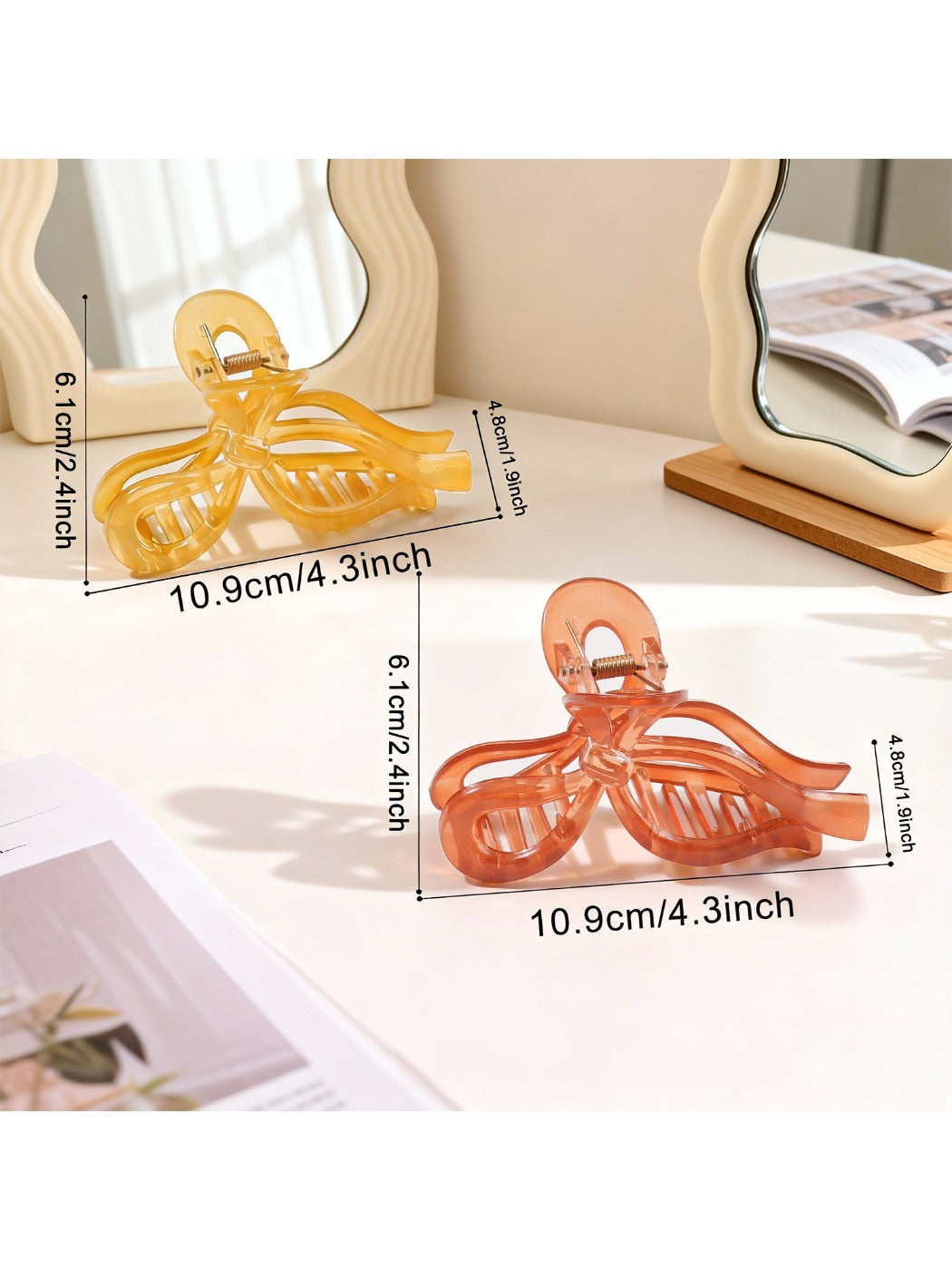 Beau - Stylish Bow Shaped Hair Claw Clip
