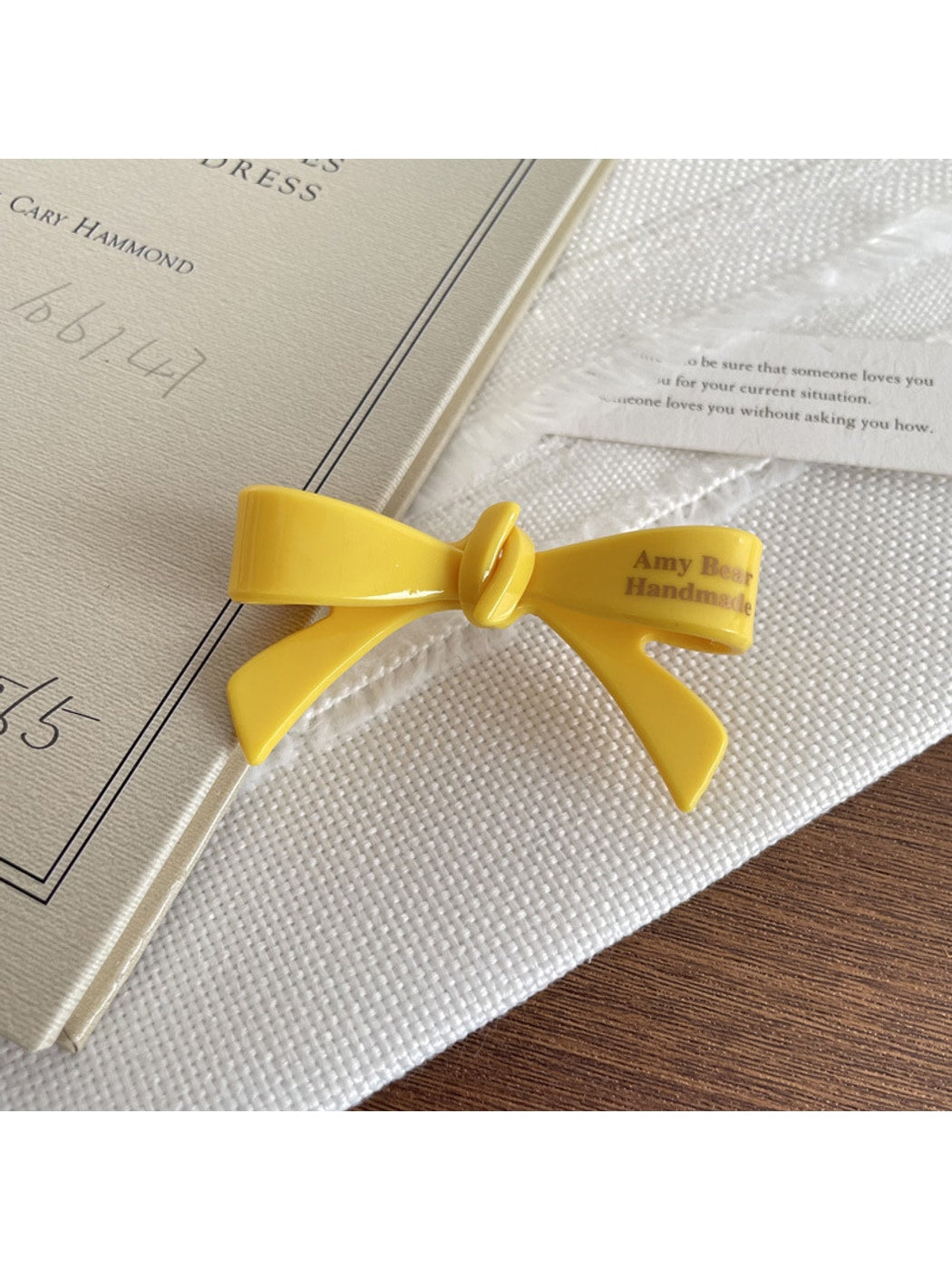 Beau - Bow Shaped Acrylic Duckbill Decorative Hair Clip