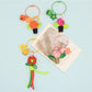 Keypus - Carrot Flower-Shaped Keychain