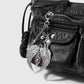 Keypus - Y2K Gothic Bat Coffin Wing Heart Keychain