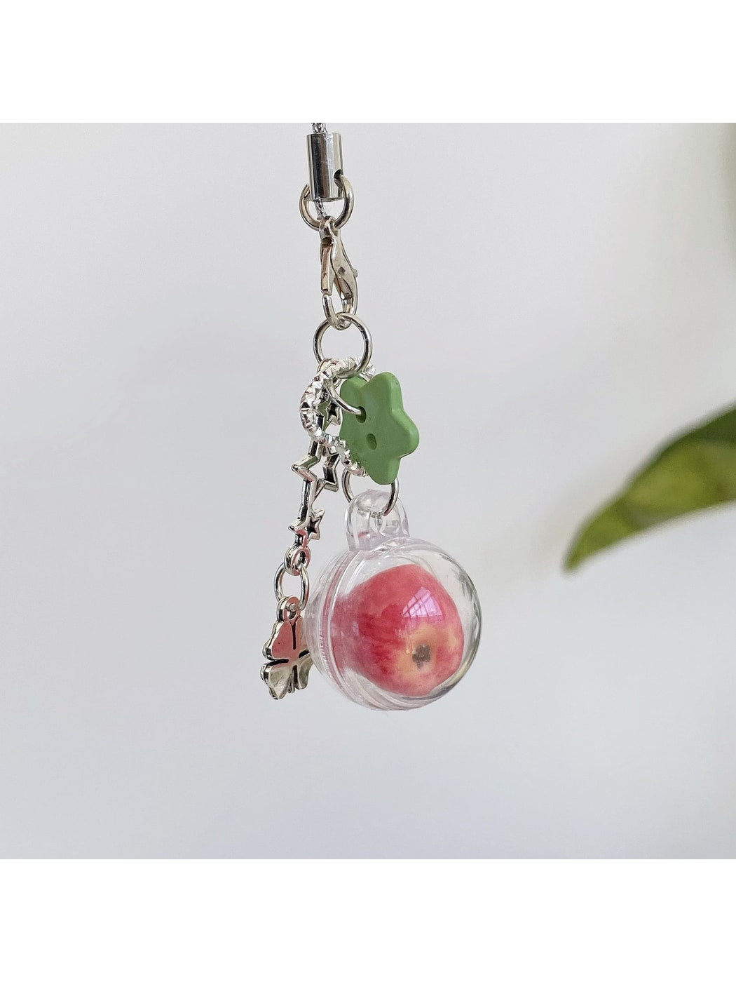Keypus - Rounded Fruit Apple Decorative Accessory Keychain