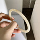 Lovra vintage ombre wide cuff bangle bracelet angled to show texture