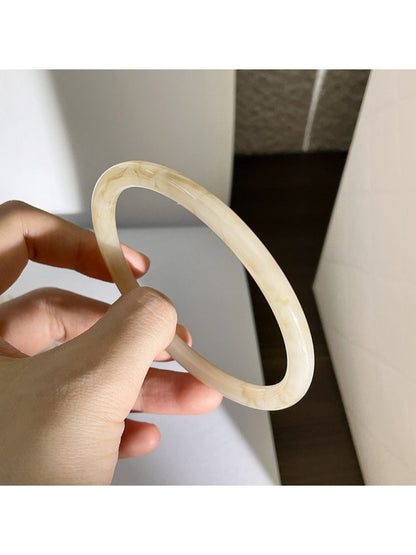 Lovra vintage ombre wide cuff bangle bracelet angled to show texture