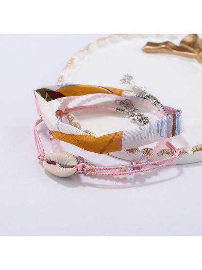 Lovra - Ocean Style Layered Shell Shaped Beaded Bracelet