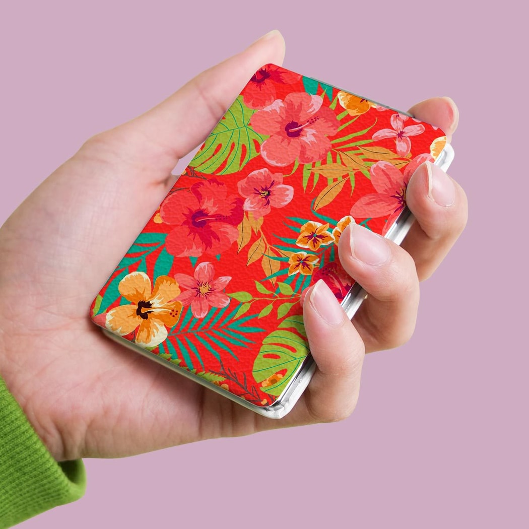 Mirroray - Plant Print Foldable Handheld Makeup Mirror