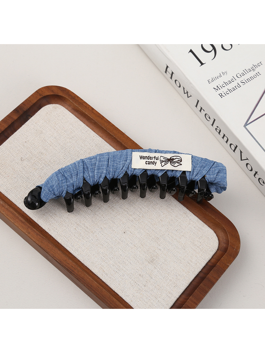 Beau - Geometric Wrapped Polyester Hair Clip