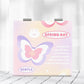 Mirroray - Pink Tones Butterfly Print Makeup Mirror