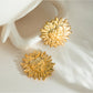 Earedge - Retro Heart Shaped Sun Earrings