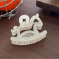 Beau - Openwork Rocking Horse Plastic Claw Clip