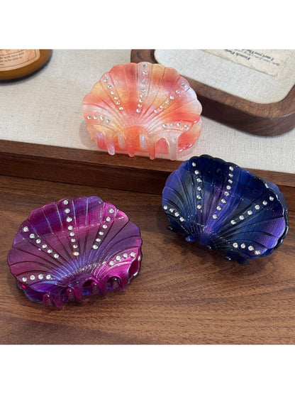 Beau - Shell Acetate Hair Claw Clip Ocean Breeze