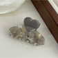 Beau - Elegant Half Moon Heart Shaped Claw Clip