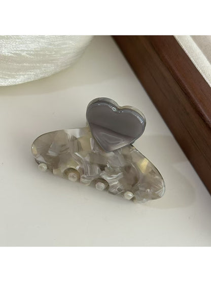 Beau - Elegant Half Moon Heart Shaped Claw Clip
