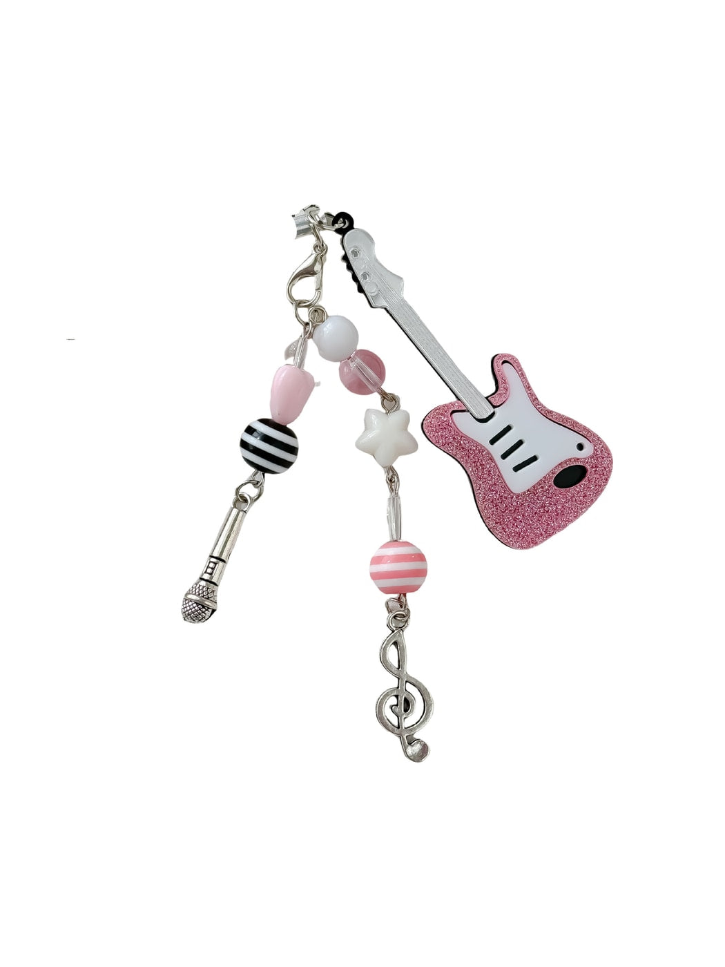 Keypus - Beaded Guitar Music Note Keychain