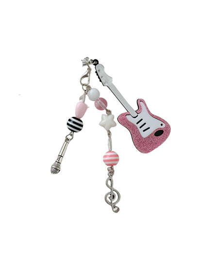 Keypus - Beaded Guitar Music Note Keychain