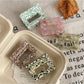 Beau - Retro Dot Pattern Square Acetate Hair Claw Clip