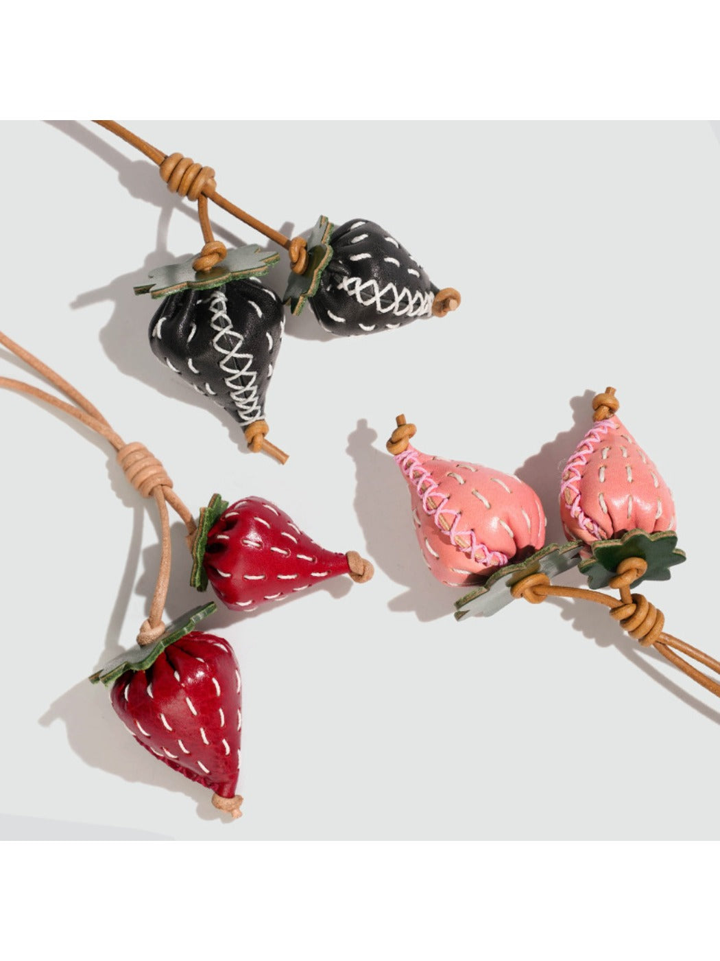 Keypus - 3D Strawberry-Shaped Charm Keychain