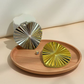 Heart compact mirror, open and closed views