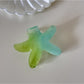 Beau - Glossy Gradient Starfish and Flower Claw Clip