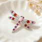 Brovia - Refined Dragonfly Detail Alloy Brooch