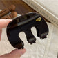 Beau - Vintage Leopard Print M Shape Claw Clip