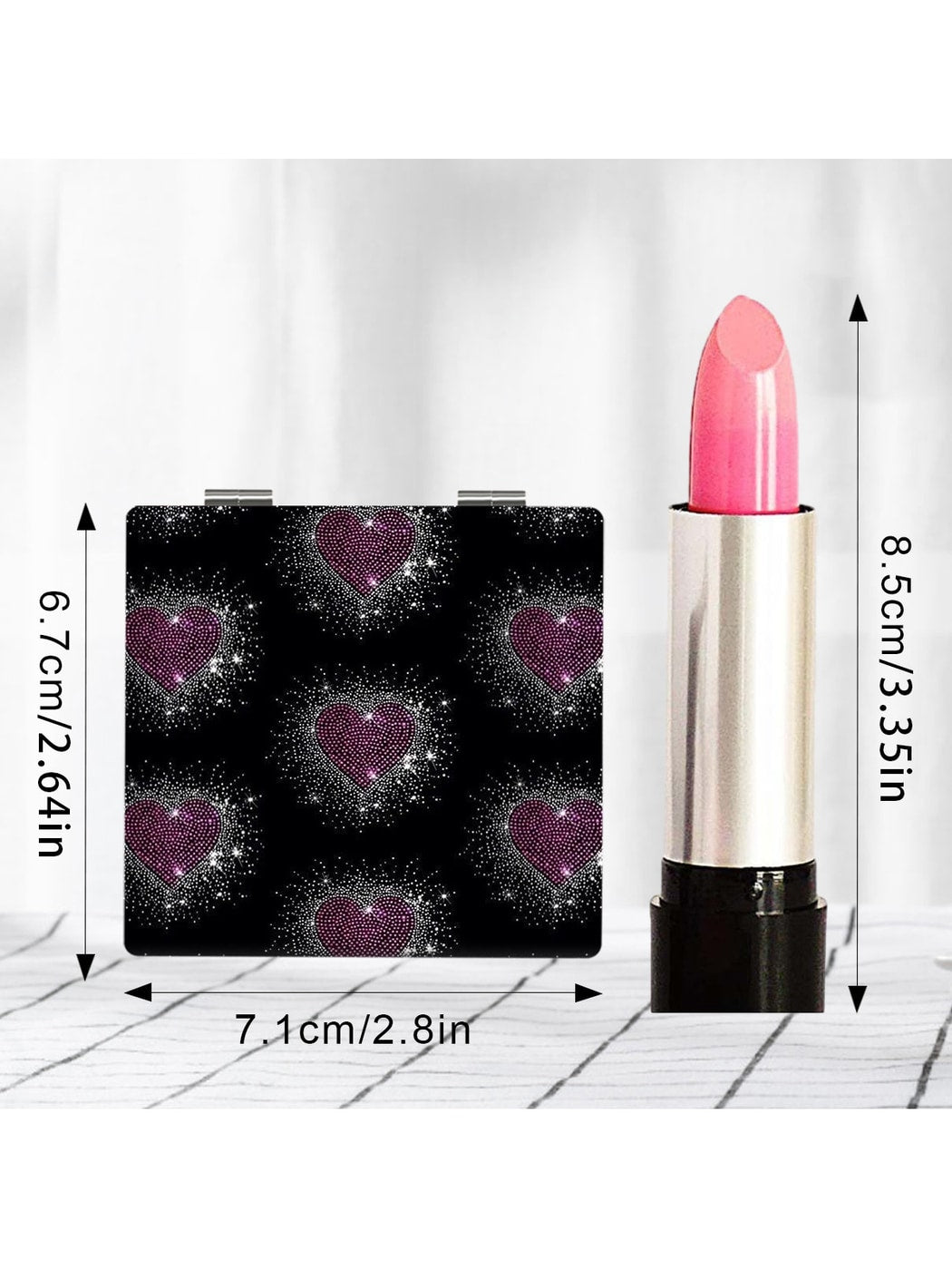 Mirroray - Y2K Pattern Foldable Glass Makeup Mirror