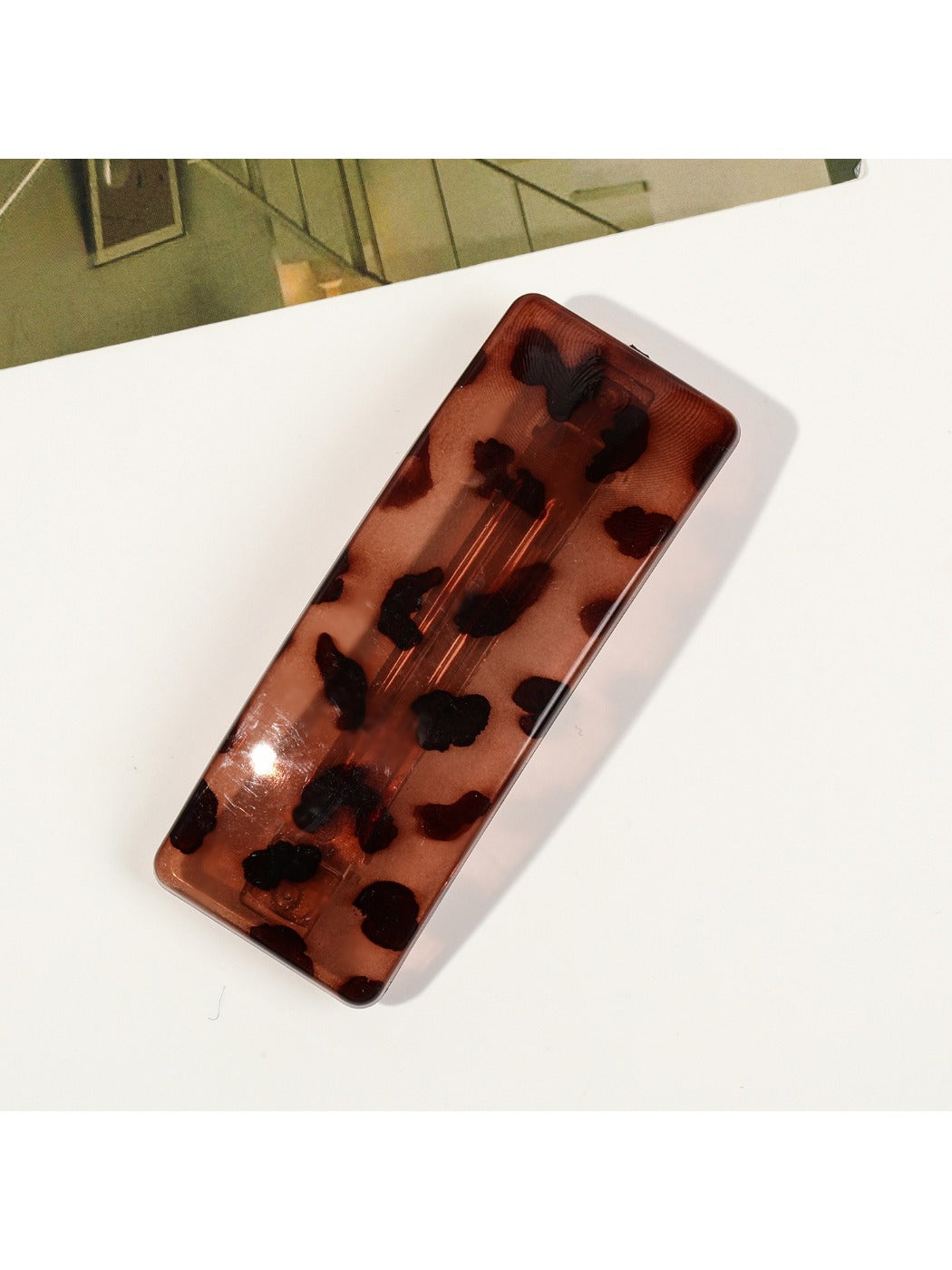 Beau - Retro Leopard Print Hair Clip
