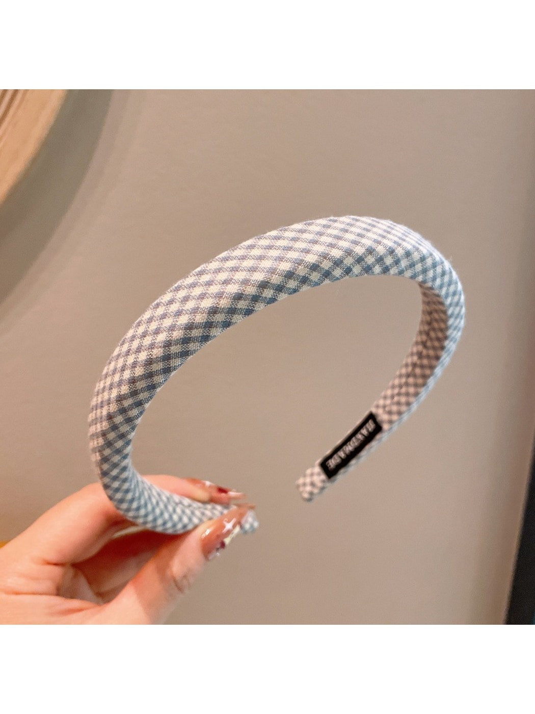 Gifty - Plaid Padded Fabric Fashion Headband