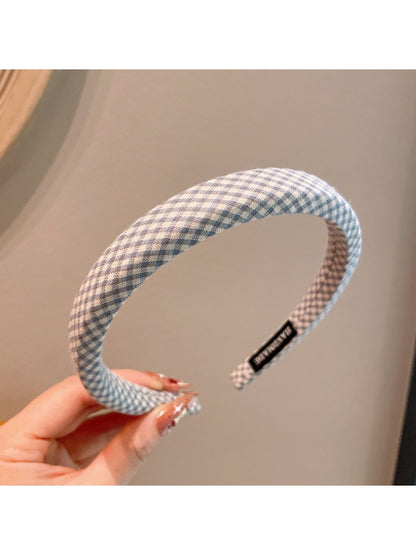 Gifty - Plaid Padded Fabric Fashion Headband