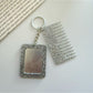 Keypus - Rectangular Glitter Comb Keychain