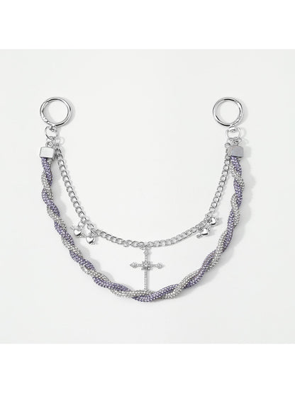 Keypus - Y2K Heart Chain Decorative Bag Charm Keychain