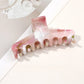 Beau - Marble Swirl Triangle PC Claw Hair Clip