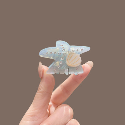Beau - Sweet Style Star Form PVC Alloy Claw Clip