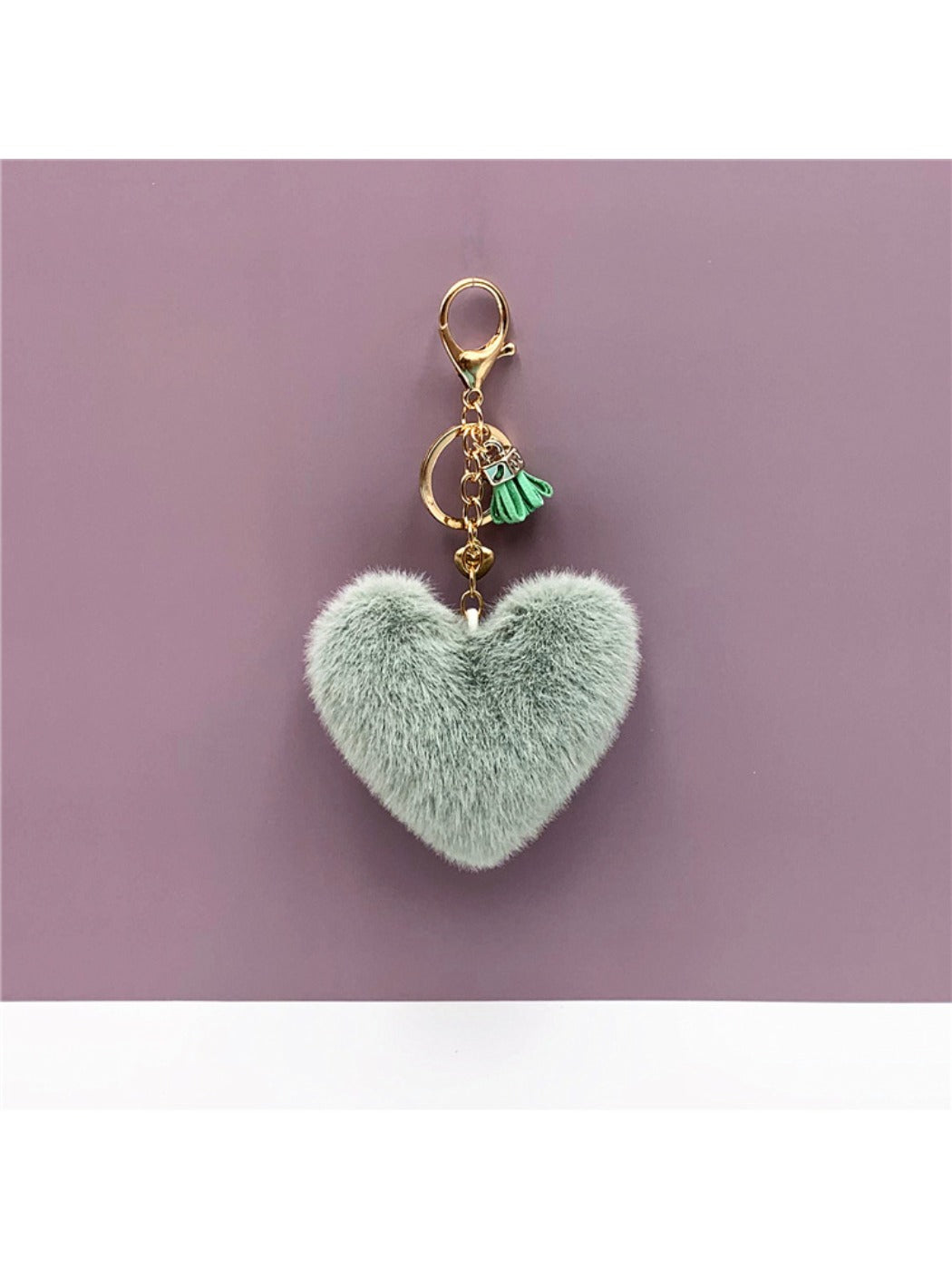 Keypus - Plush Heart Shaped Bag Charm Keychain