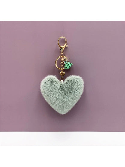 Keypus - Plush Heart Shaped Bag Charm Keychain