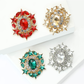Brovia - Creative Alloy Glass Inlay Pin Brooch