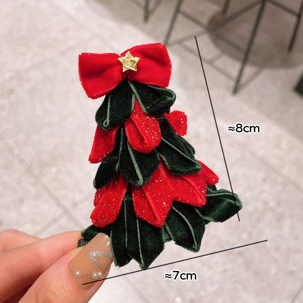 Gifty - Classic Christmas Tree Detail Hair Accessories