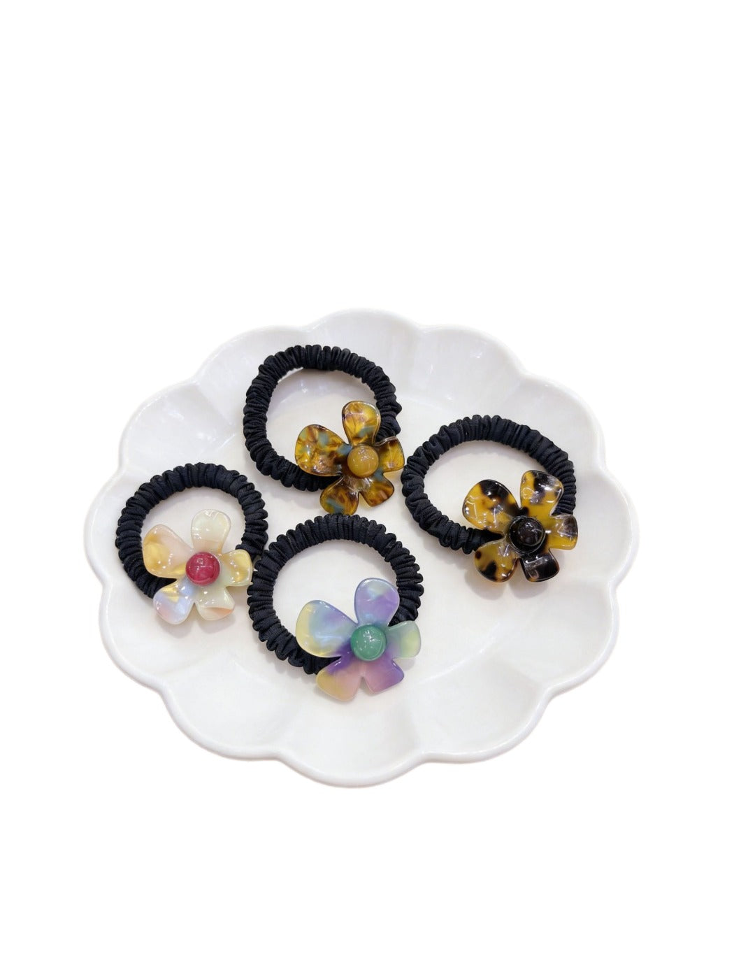 Gifty - Vintage Ombre Floral Hair Ties