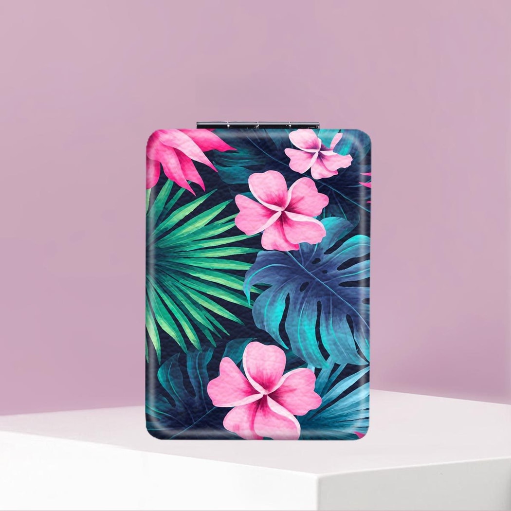 Mirroray - Floral Leaf Folding Touch Up Makeup Mirror