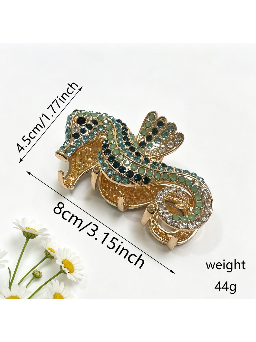 Beau - Parrot Shape Rhinestone Alloy Claw Clip