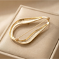 Brovia - Geometric Polished Ring Shape Brooch