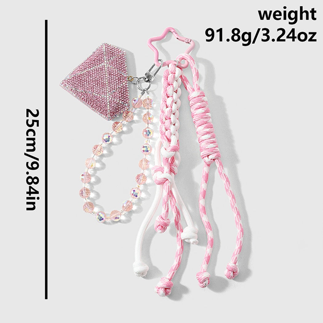 Keypus - Y2K Style Star Design Cord Keychain