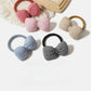 Gifty - Plaid Plush Bow Detail Polyester Hair Tie