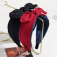 Gifty - Polka Dot Bow Wide Fabric Fashion Headband