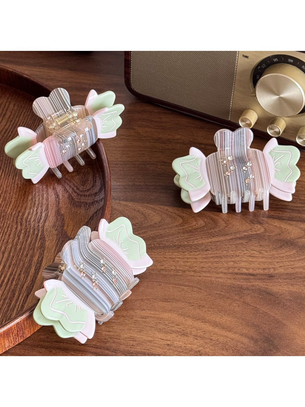 Beau - Sweet Candy Hair Clips Elegant Acetate