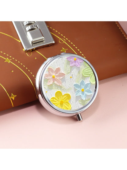 Mirroray - Three Compartment Round Vanity Mirror