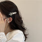 Beau - Floral Heart Accent Acrylic Alloy Hair Clip