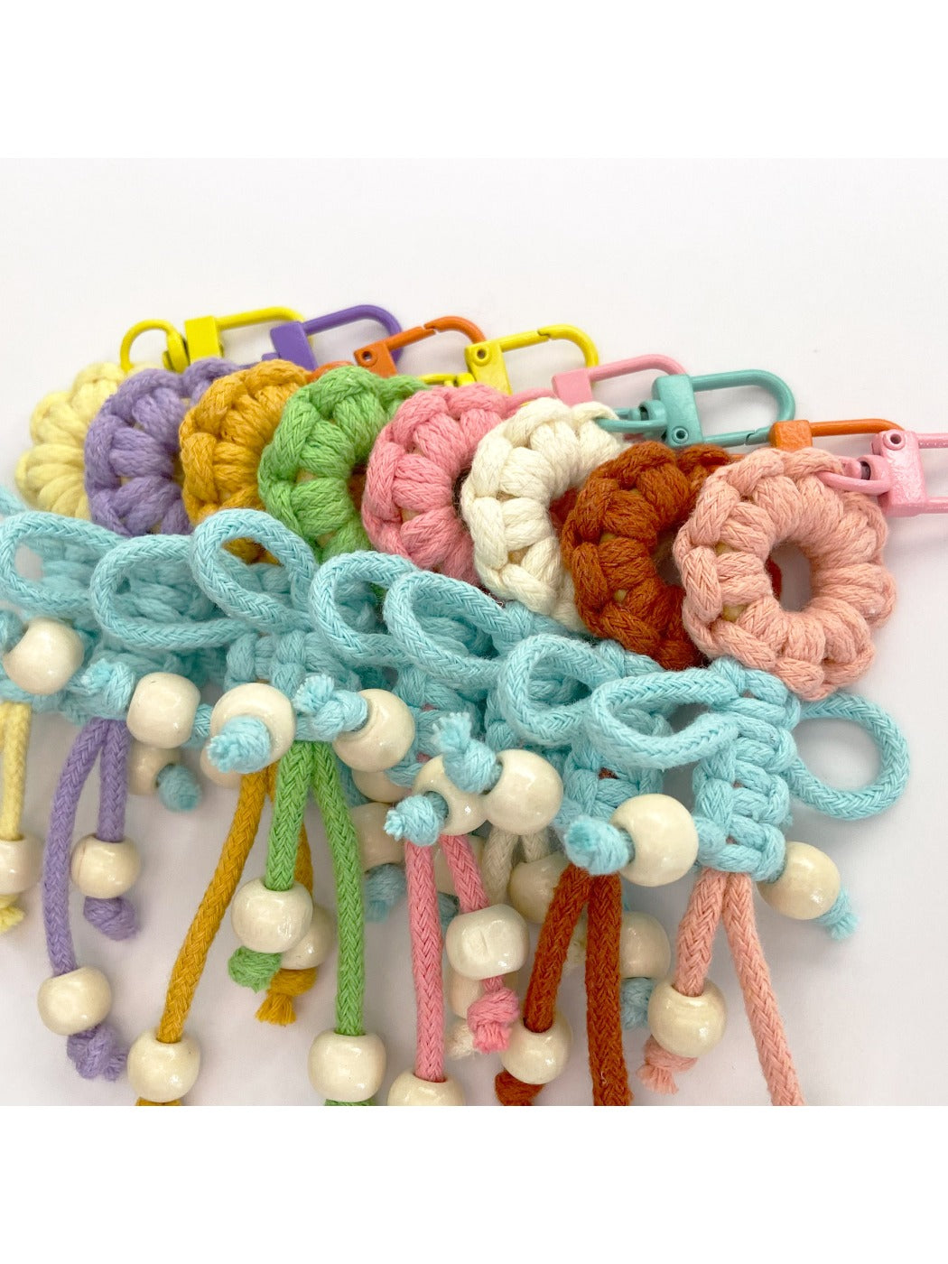 Keypus - Beaded Fringe Flower Keychain