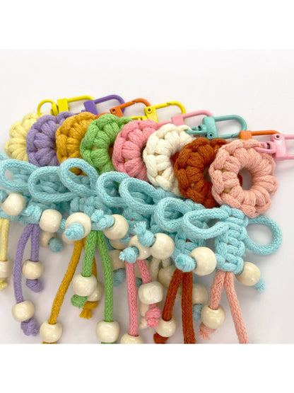 Keypus - Beaded Fringe Flower Keychain