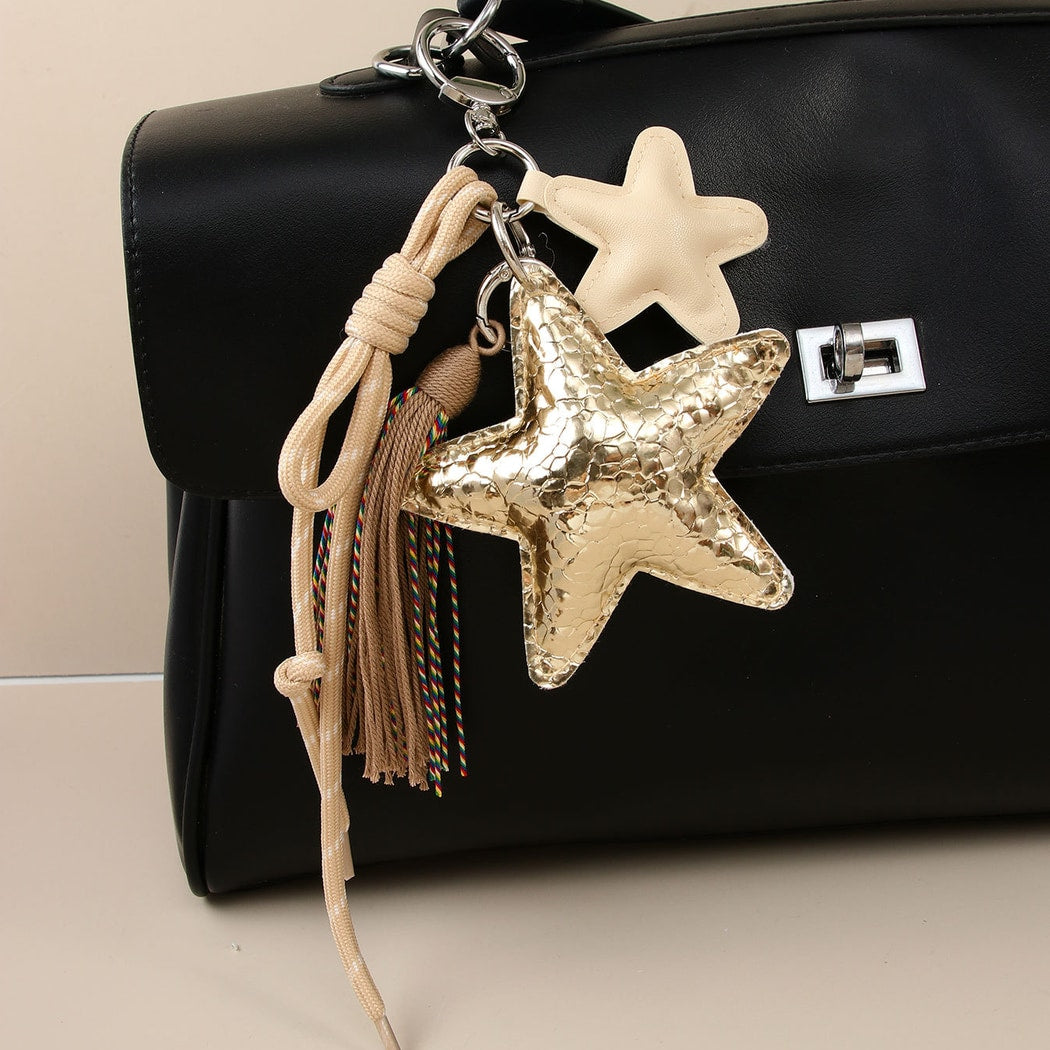 Keypus - Star Shape Woven Cord Bag Pendant Keychain